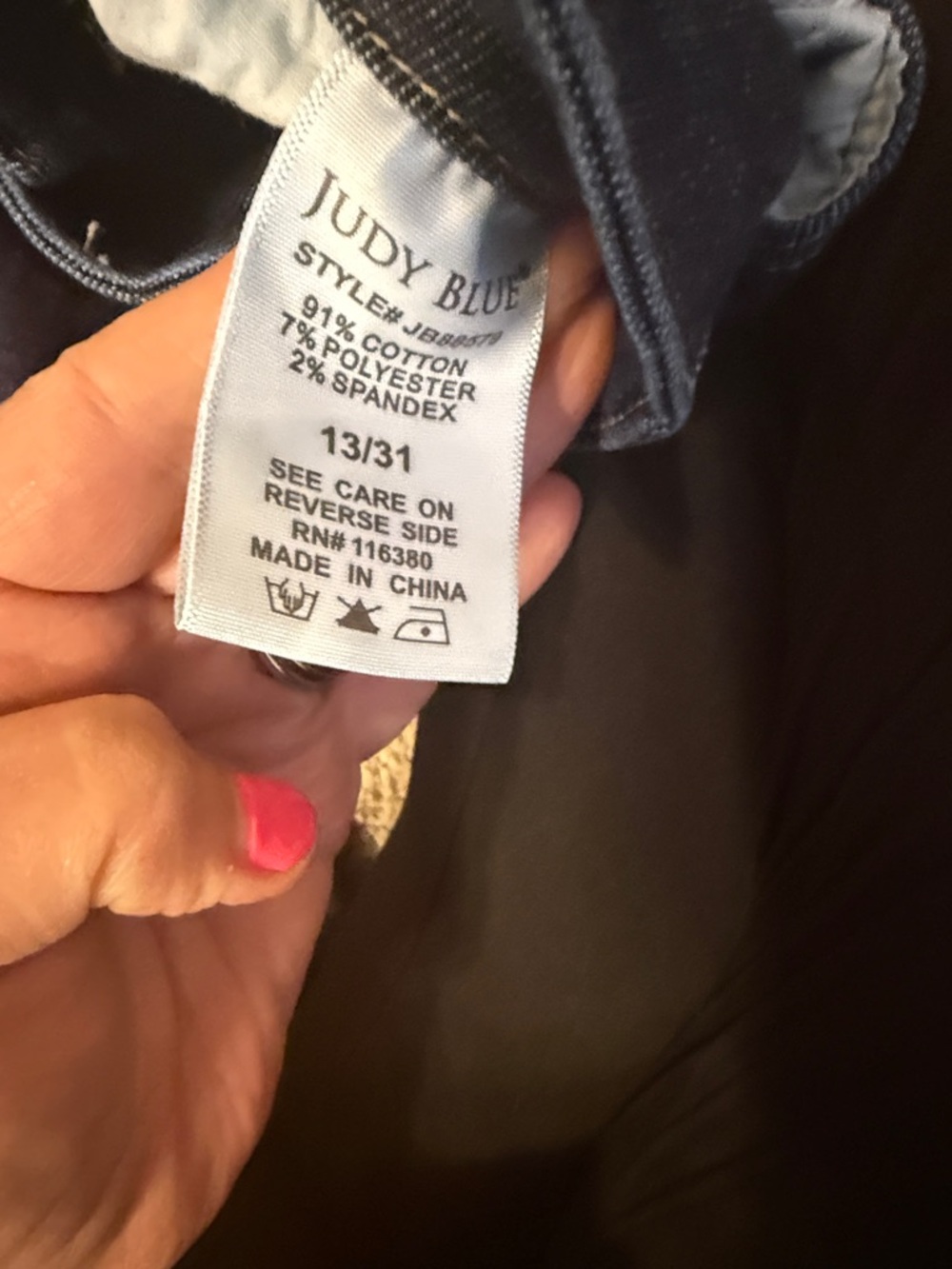 Judy Blue Dark Indigo Wide Leg Jeans - Picture 4 of 10